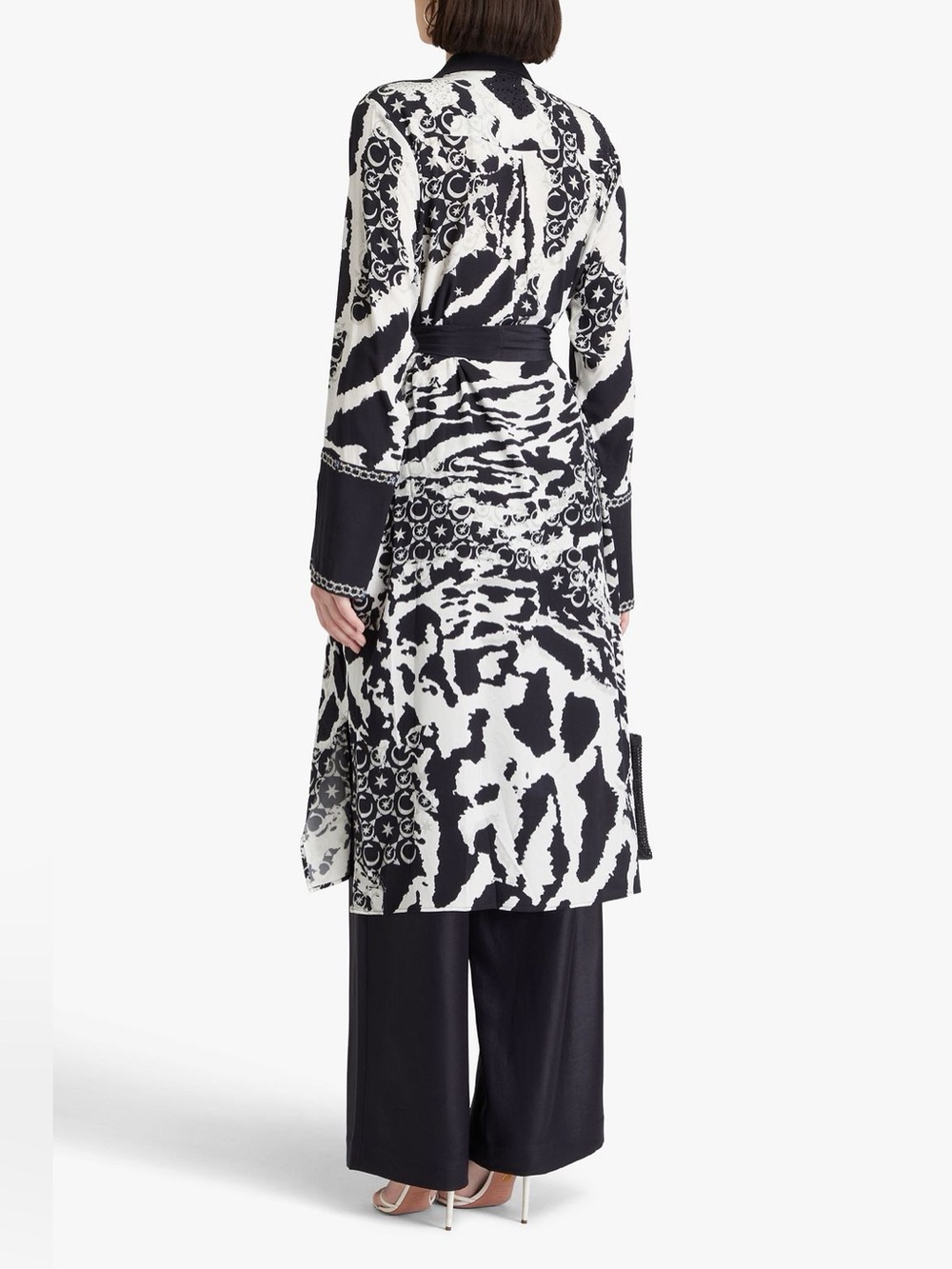 CAMILLA Embellished printed silk crepe de chine coat - Picture 3 of 5